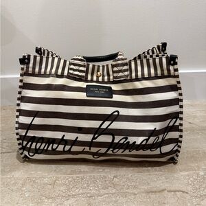 Henri Bendel Striped Canvas Large Tote Bag – RARE & Discontinued